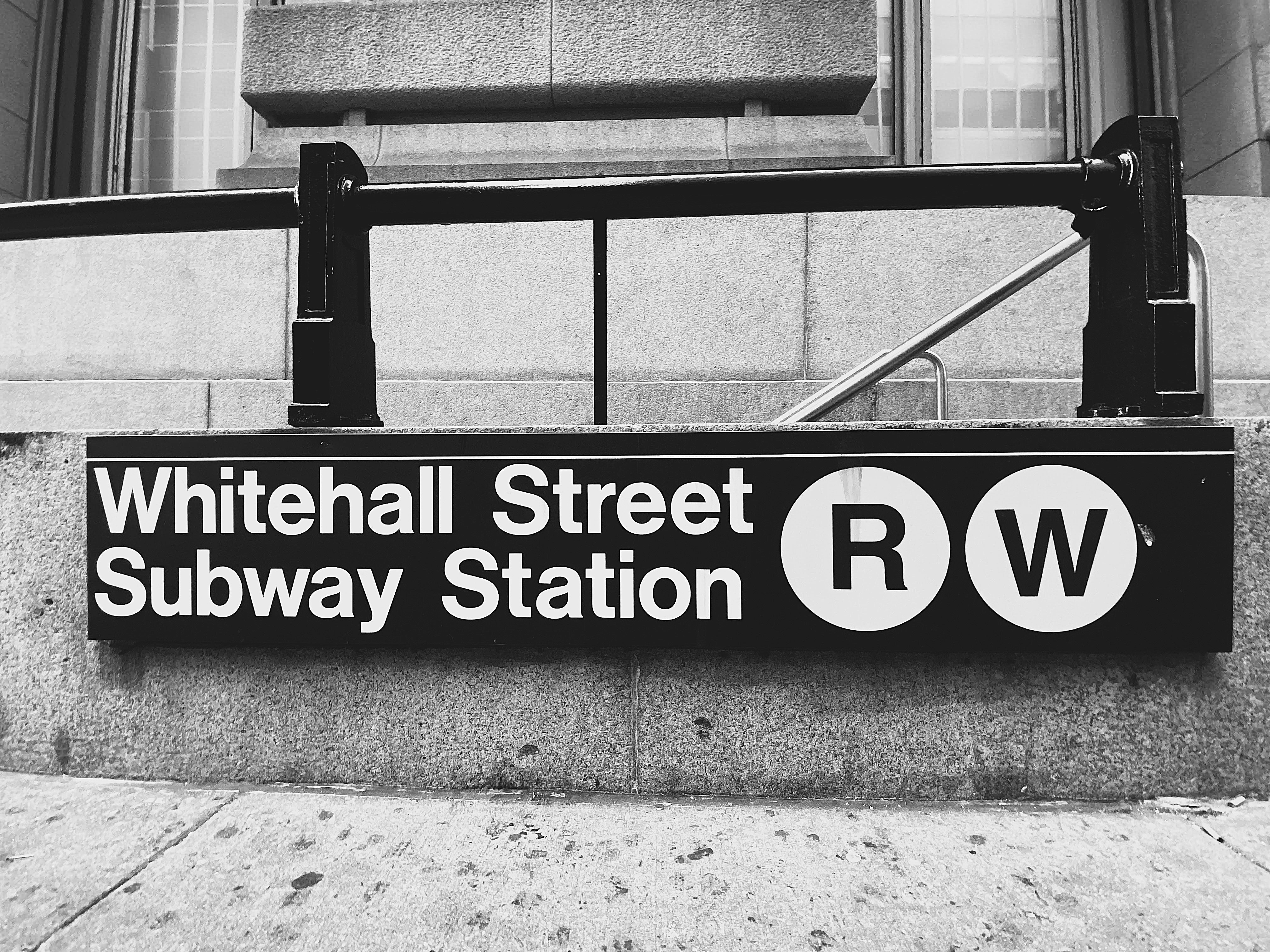 Whitehall Street Subway Sign