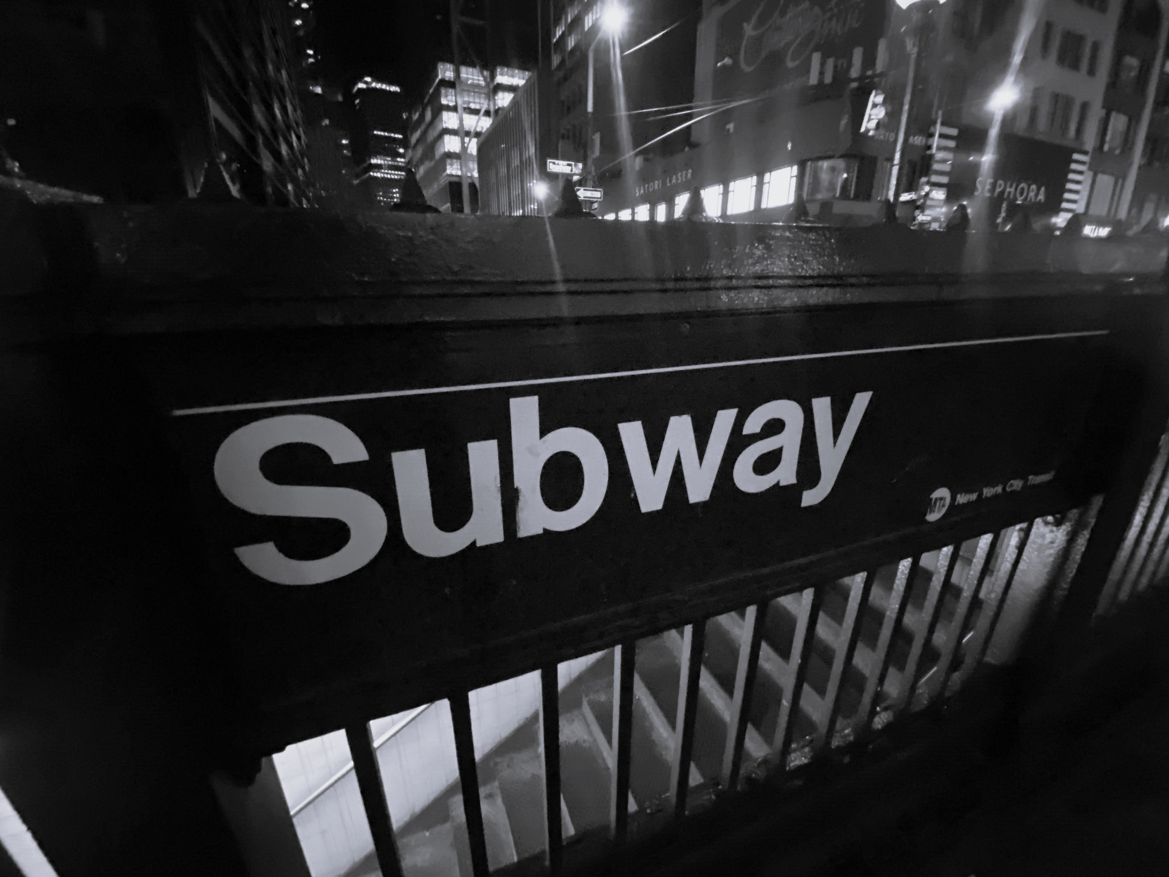 Subway Entrance Sign